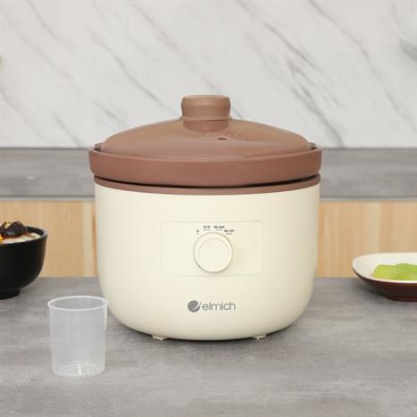Nồi nấu chậm Elmich 2.5 lít SCE0429 Màu Trắng