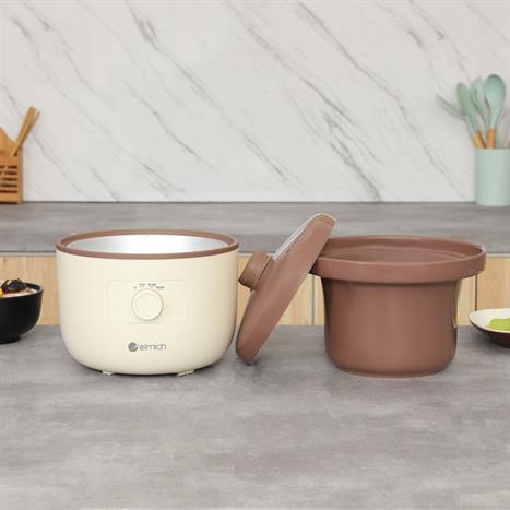 Nồi nấu chậm Elmich 2.5 lít SCE0429 Màu Trắng
