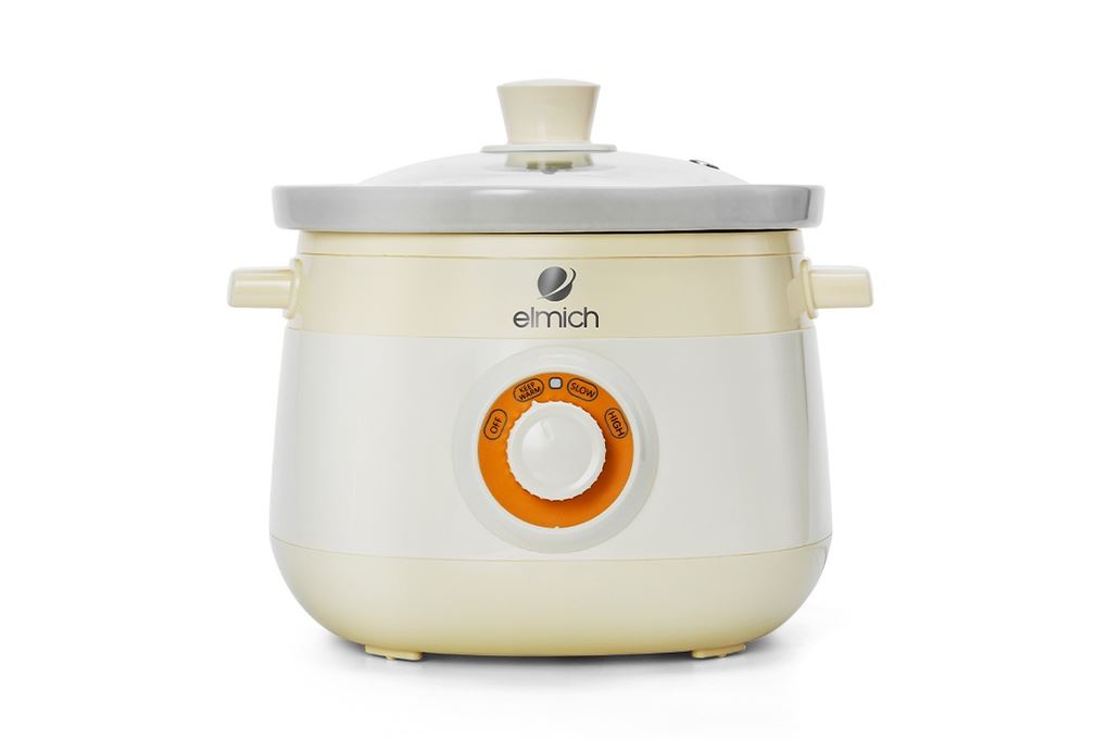 Nồi nấu chậm Elmich 2 lít SCE-8525 Màu Màu be