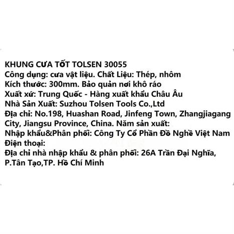 Cưa cầm tay 300 mm Tolsen 30055