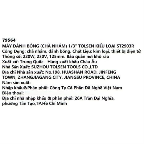 Máy chà nhám Tolsen 220W 79564 Màu Đen - Vàng