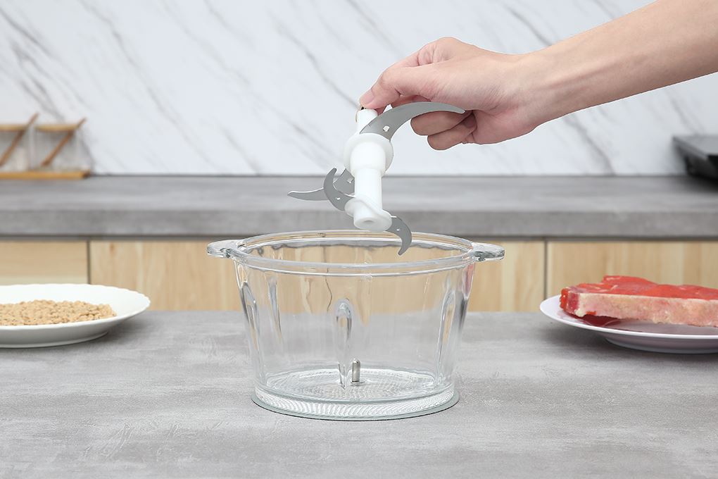 Máy xay thịt đa năng Rapido RMC-300 2 lít Màu Bạc Inox