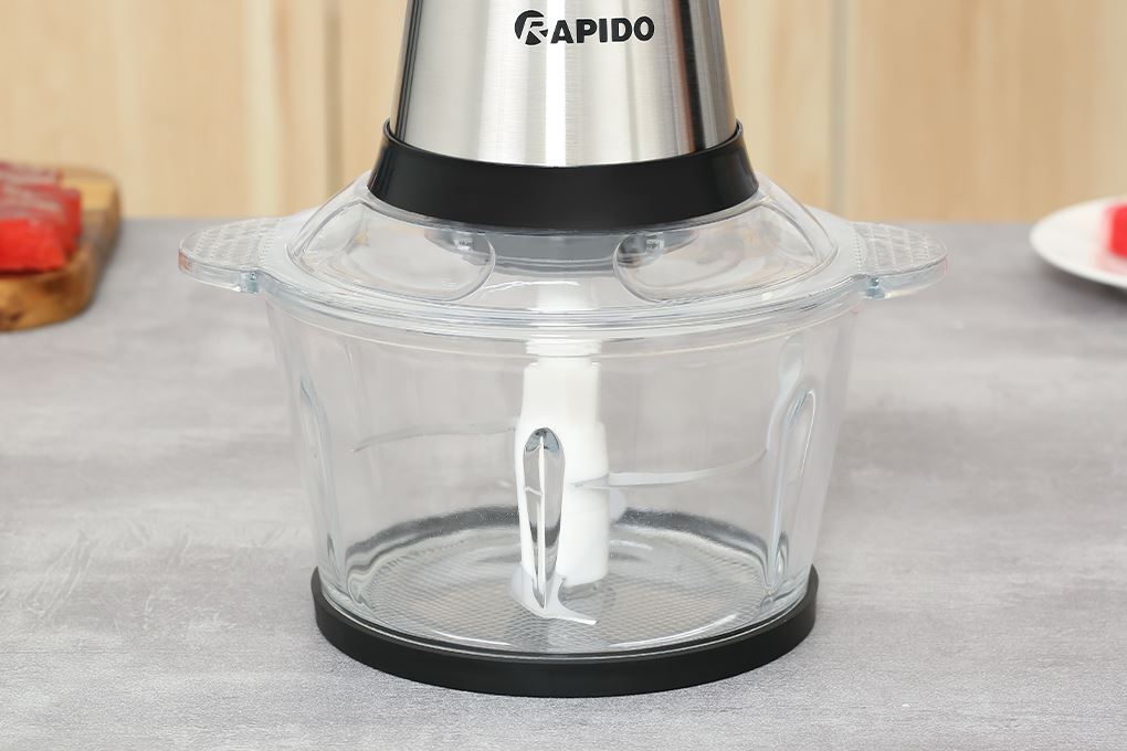 Máy xay thịt đa năng Rapido RMC-300D4 2 lít Màu Bạc Inox
