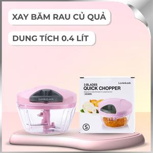 Dụng cụ băm rau củ quả Lock&Lock CKS308PIK 0.4 lít