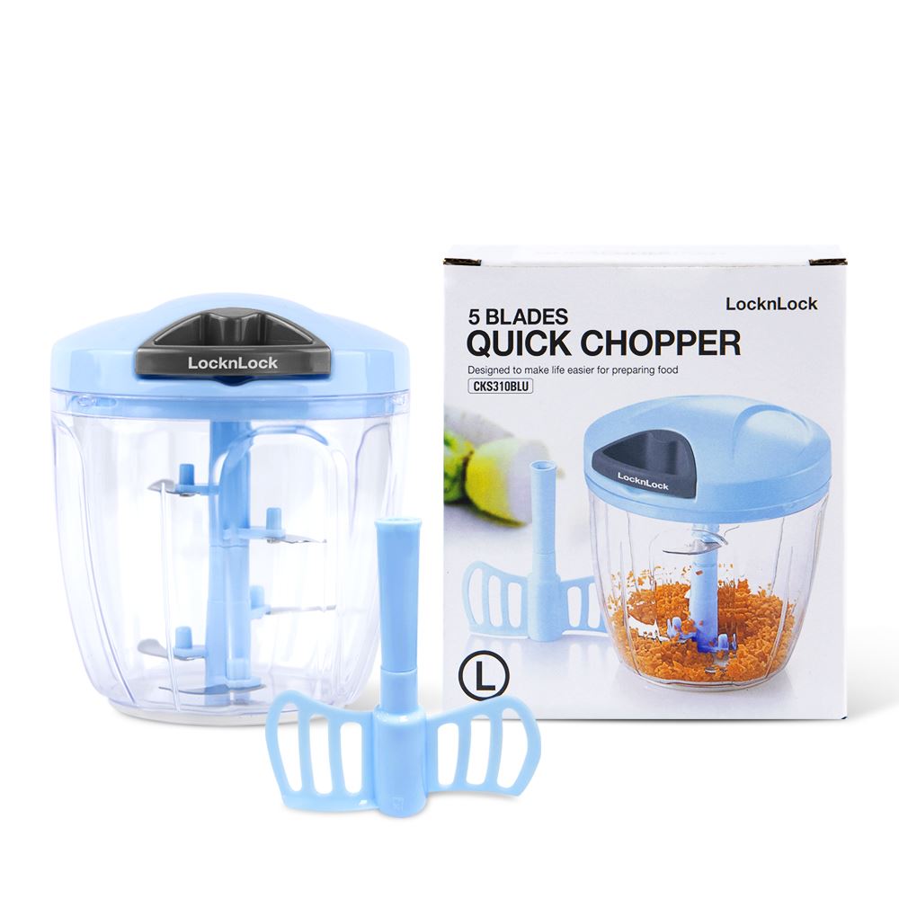 Dụng cụ băm rau củ quả Lock&Lock CKS310BLU 0.9 lít Màu Xanh