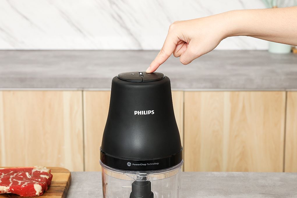 Máy xay thịt đa năng Philips HR1501/00 1 lít Màu Đen