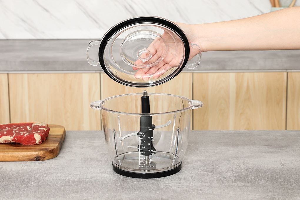 Máy xay thịt đa năng Philips HR1502/00 2 lít Màu Đen