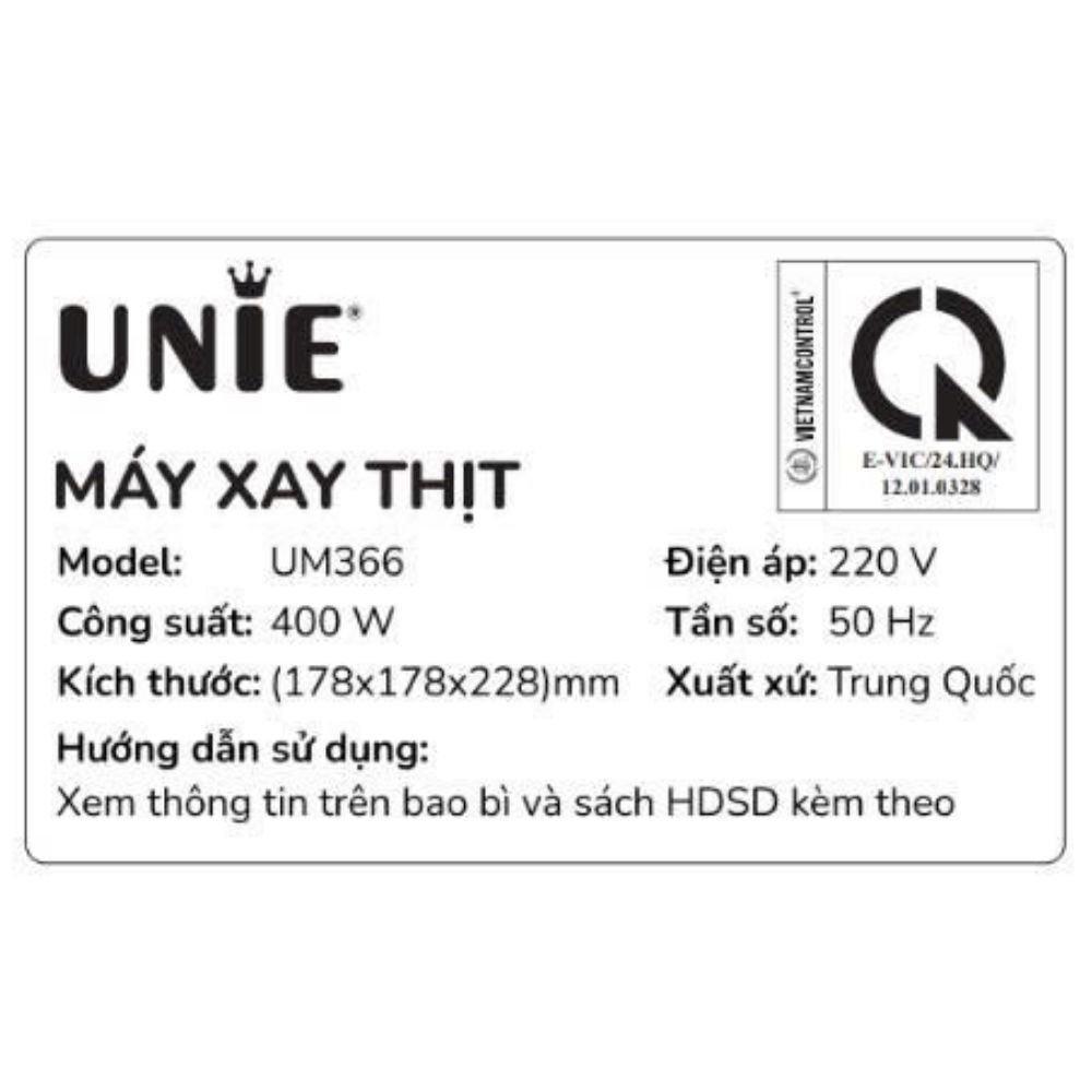 Máy xay thịt đa năng Unie UM366 400W 2.5 lít Màu Màu be