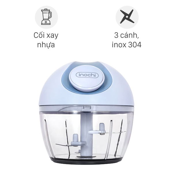 Dụng cụ xay tỏi ớt Inochi Yoko  0.21 lít