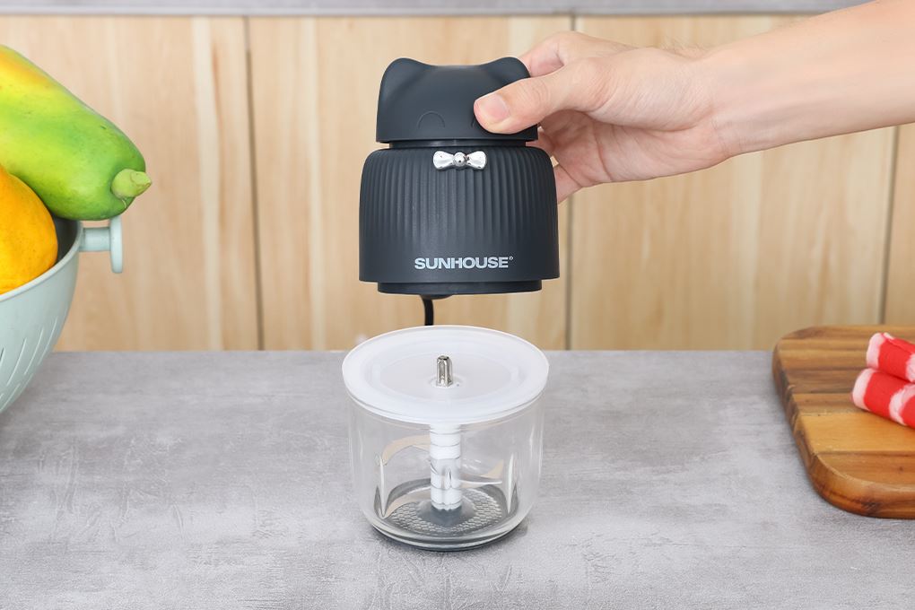 Máy xay thịt mini Sunhouse SHD5401 250W 0.3 lít Màu Xám xanh