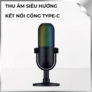 Micro thu âm RAZER Seiren V3 Chroma - Đen