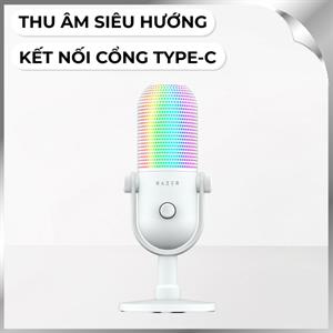 Micro thu âm RAZER Seiren V3 Chroma - Trắng