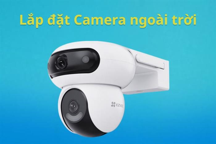 Lắp đặt Camera ngoài trời Màu Đỏ