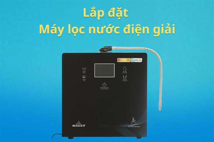 Lắp đặt Máy lọc nước điện giải Màu Đỏ