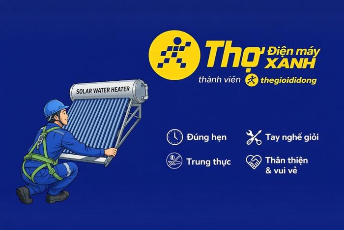 Lắp đặt Máy nước nóng năng lượng mặt trời ≤300 lít Màu Đỏ