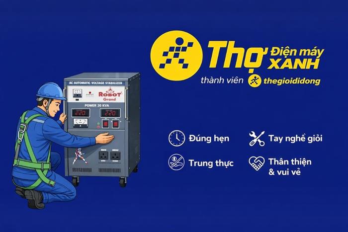 Lắp đặt Ổn áp Màu Đỏ