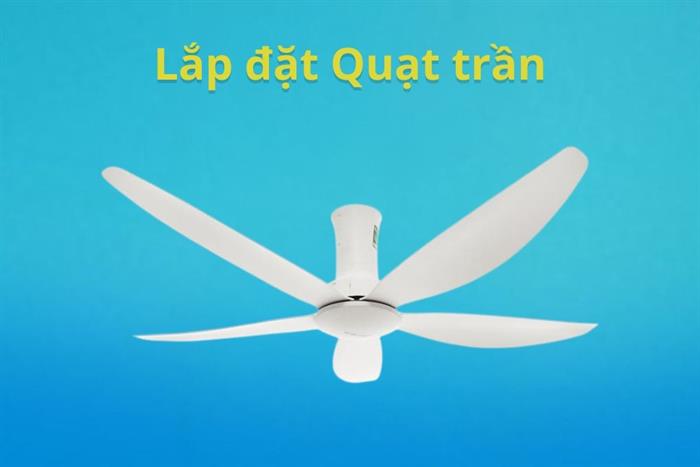 Lắp đặt Quạt trần Màu Đỏ