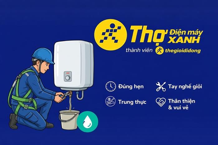 Dịch vụ vệ sinh bình nước nóng Màu Đỏ