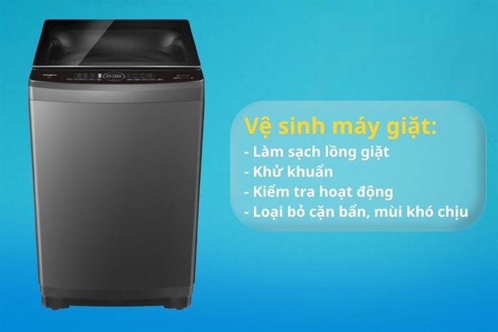 Vệ sinh máy giặt cửa trên (lồng đứng)