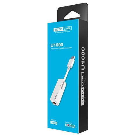 Hub chuyển đổi USB sang LAN Gigabit Totolink U1000 Màu Trắng