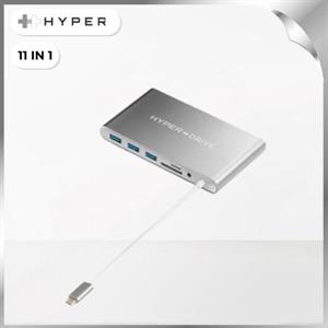 Hub chuyển đổi Type-C 11 in 1 Hyperdrive GN30-GREY