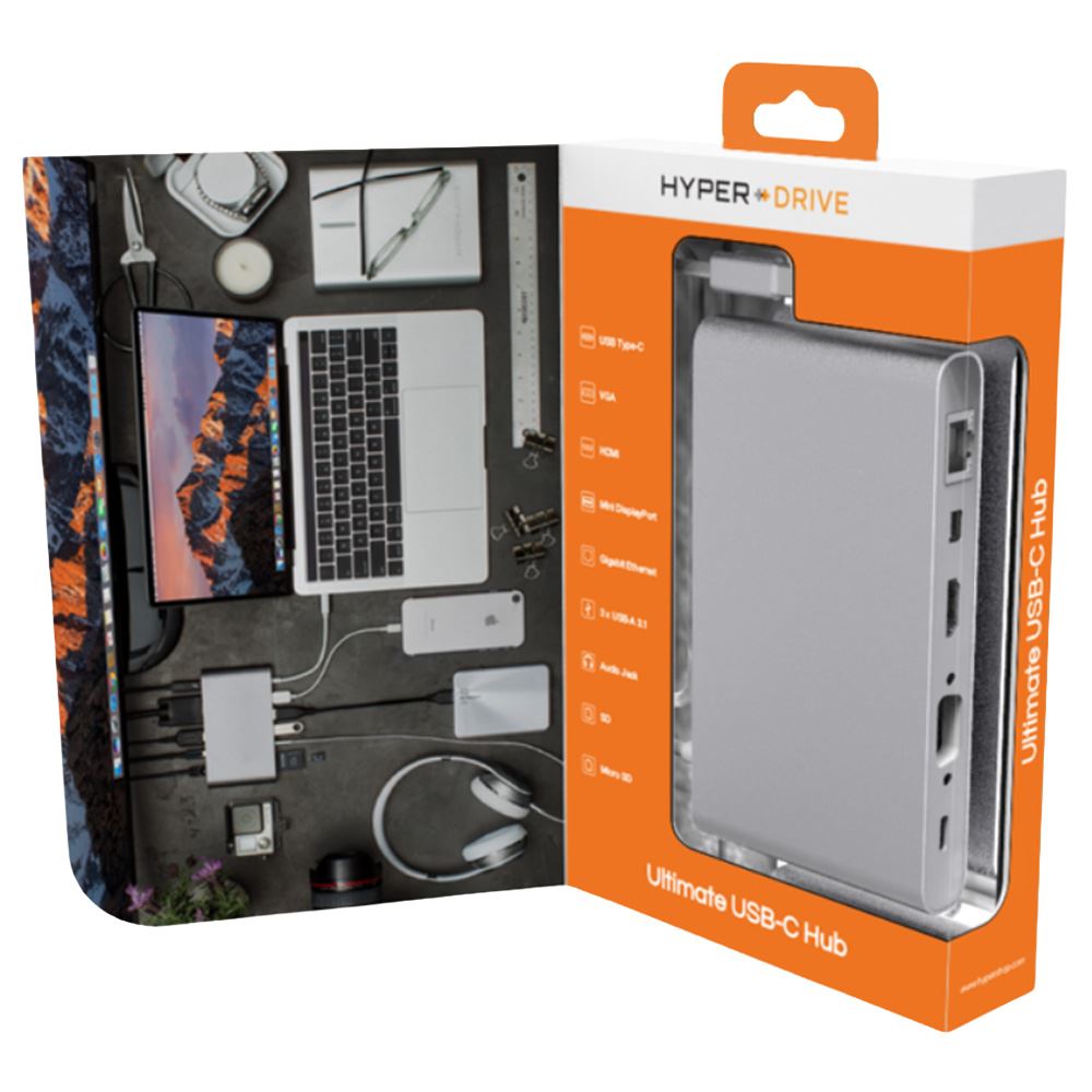 Hub chuyển đổi Type-C 11 in 1 Hyperdrive GN30-SILVER - 4