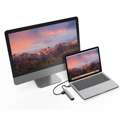 Hub chuyển đổi Type-C 6 in 1 Hyperdrive HD233B-SILVER Màu Bạc