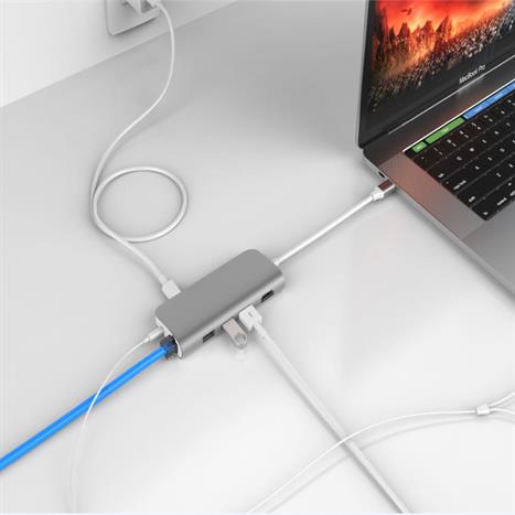 Hub chuyển đổi Type-C 9 in 1 Hyperdrive HD30F-SILVER Màu Bạc