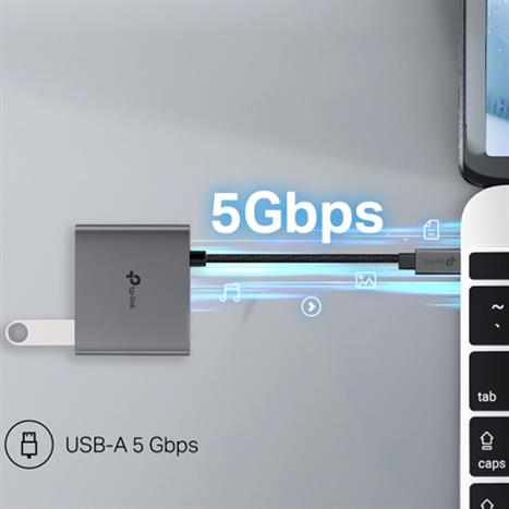 Hub chuyển đổi Type C 3 in 1 TP-Link UH3020C Màu Đen