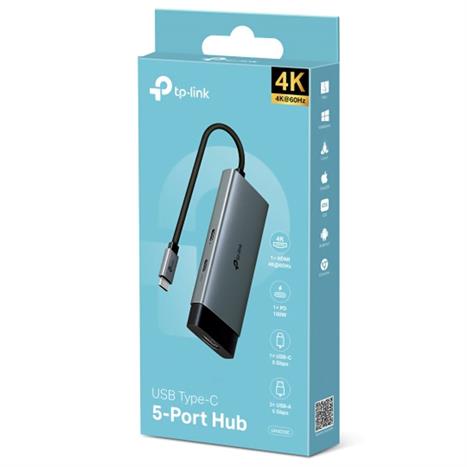 Hub chuyển đổi Type C 5 in 1 TP-Link UH5020C Màu Đen