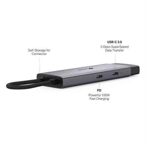 Hub chuyển đổi Type C 5 in 1 TP-Link UH5020C Màu Đen