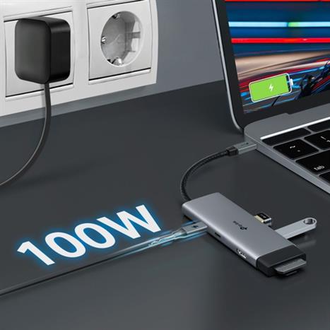Hub chuyển đổi Type C 7 in 1 TP-Link UH7020C Màu Đen