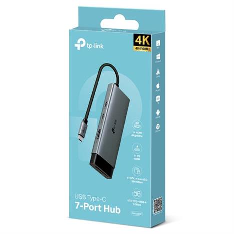 Hub chuyển đổi Type C 7 in 1 TP-Link UH7020C Màu Đen