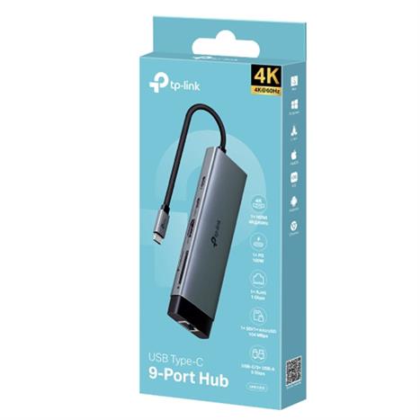 Hub chuyển đổi Type C 9 in 1 TP-Link UH9120C Màu Đen