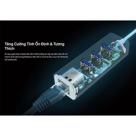 Hub chuyển đổi USB 4 in 1 TP-Link UE330C Màu Trắng