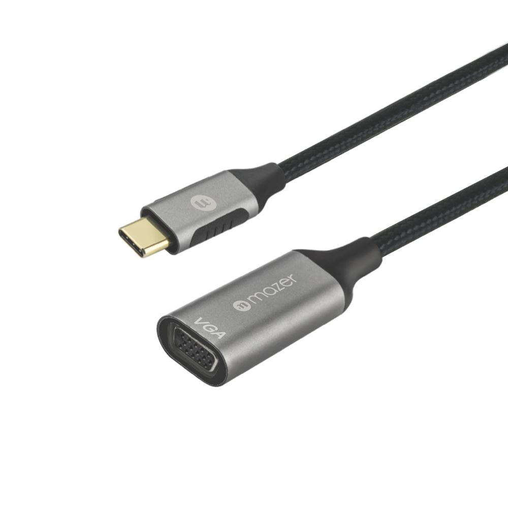 Hub chuyển đổi Type-C - VGA Mazer M-USBCAL351-GY Màu Xám