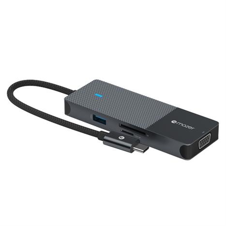 Hub chuyển đổi Type-C 8 in 1 Mazer M-UC2MULTI7005-BK Màu Đen