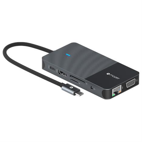 Hub chuyển đổi Type-C 10 in 1 Mazer M-UC2MULTI7006-BK Màu Đen