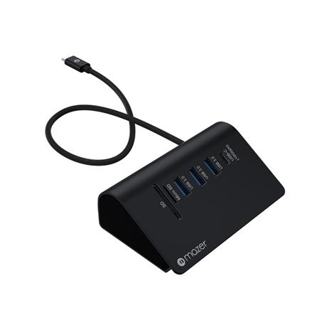 Hub chuyển đổi Type-C 6 in 1 Mazer M-UC2MULTI8000-BK Màu Đen
