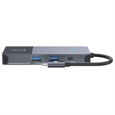 Hub chuyển đổi Type-C 8 in 1 Mazer M-UC2MULTI7007-BK Màu Đen