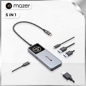 Hub chuyển đổi Type C 5 in 1 Mazer M-Ai-Hub70-GY