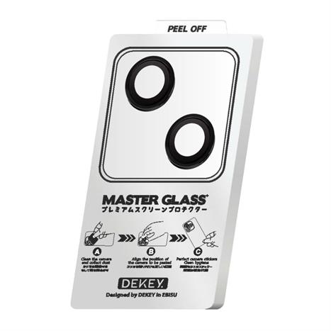 Miếng dán camera iPhone 15/15 Plus DEKEY 3D Camera Lens - Đen