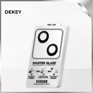 Miếng dán camera iPhone 15/15 Plus DEKEY 3D Camera Lens - Đen
