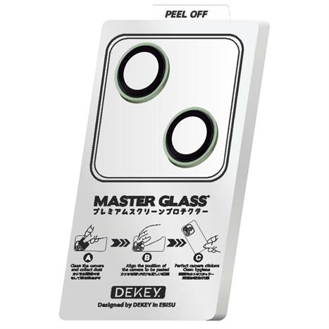Miếng dán camera iPhone 15/15 Plus Master Glass 3D Camera Lens DEKEY - Xanh Lá