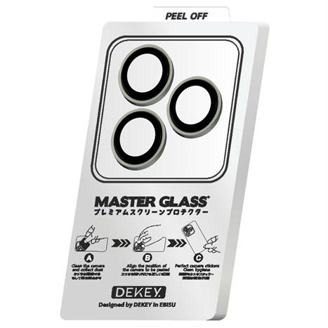 Miếng dán camera iPhone 15 Pro/Pro Max DEKEY 3D Camera Lens - Xám