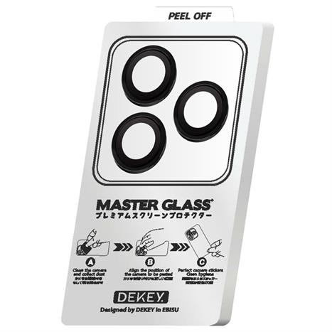 Miếng dán camera iPhone 15 Pro/Promax DEKEY 3D Camera Lens - Đen