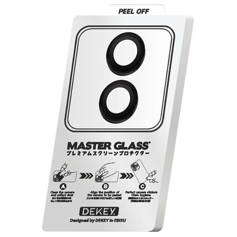 Miếng dán camera iPhone 16/16 Plus DEKEY 3D Camera Lens - Đen