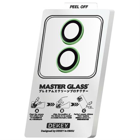 Miếng dán camera iPhone 16/16 Plus DEKEY 3D Camera Lens - Xanh lá