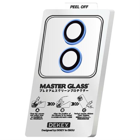 Miếng dán camera iPhone 16/16 Plus DEKEY 3D Camera Lens - Xanh dương