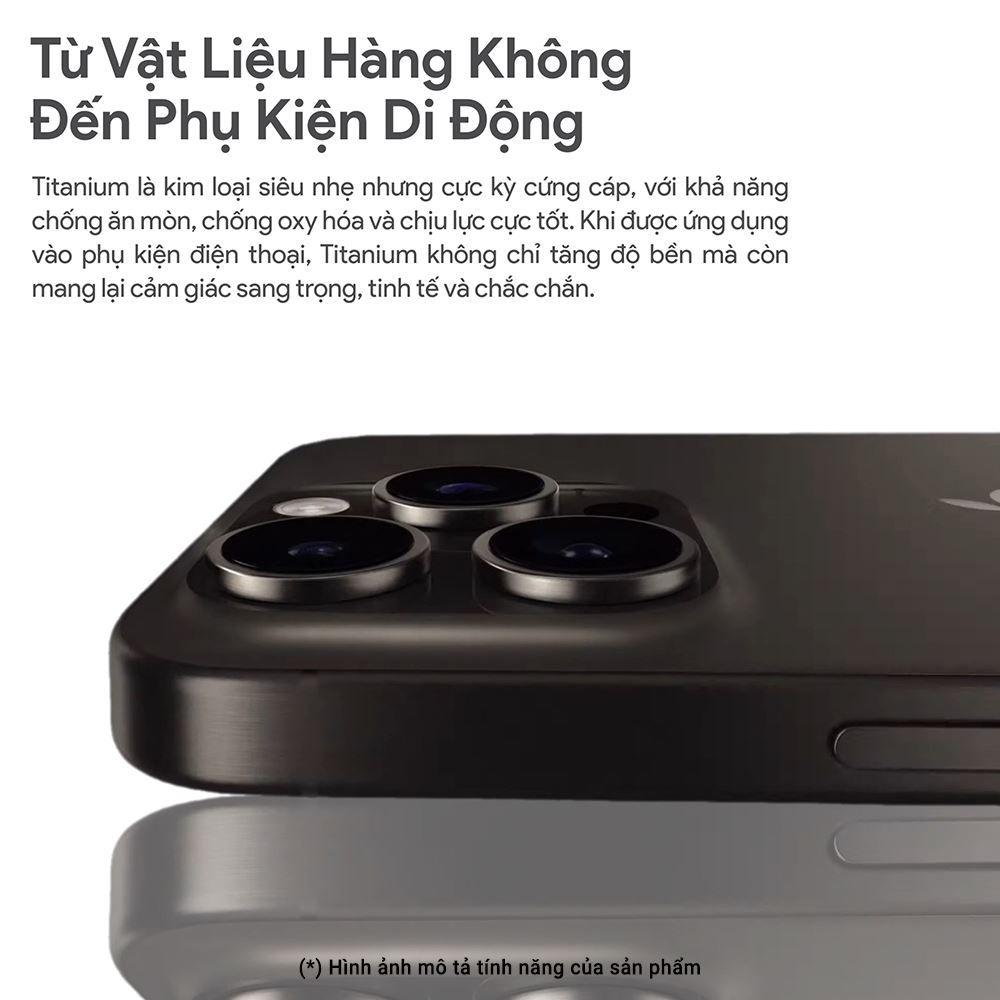 Miếng dán camera iPhone 16 Pro/Pro Max DEKEY 3D Camera Lens - Đen Màu Đen